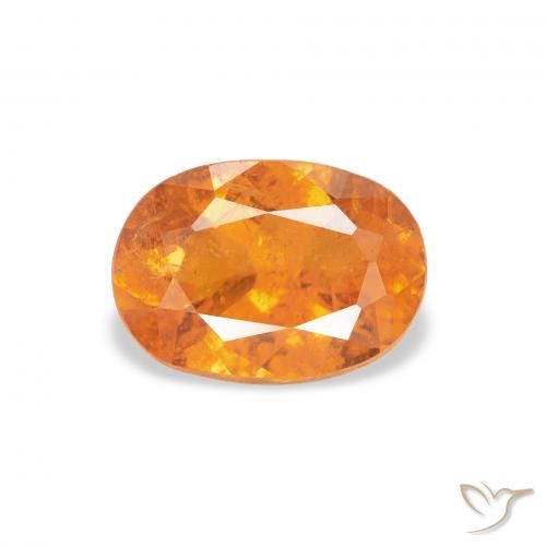 1.24ct Natural Laranja brilhante Clinohumita, oval, SI