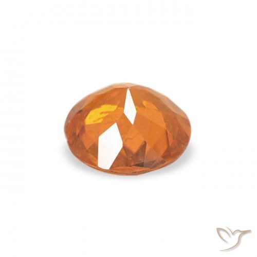 Clinohumita laranja avermelhado Natural 0.43ct, Redondo, SI