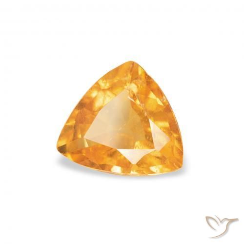 Clinohumita Laranja Médio Natural 0.78ct, Trilhão, SI