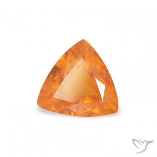 Clinohumita Damasco Laranja Quente Natural 0.61ct, Trilhão, SI