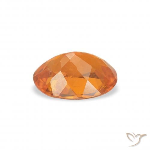Clinohumita Laranja Médio Natural 0.85ct, oval, SI