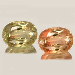 Diasporo de mudança de cor  natural 6,98ct, corte oval, SI