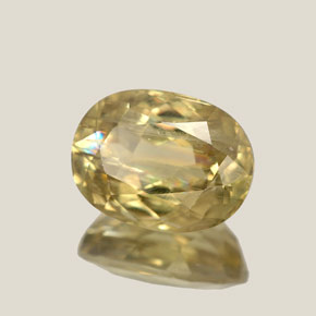 Diasporo de mudança de cor  natural 6,98ct, corte oval, SI