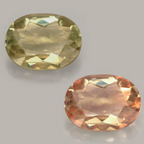 Diasporo de mudança de cor  natural 3,50ct, corte oval, VS-SI