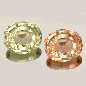 Diasporo de mudança de cor  natural 3,14ct, corte oval, VS