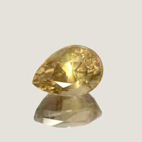 Diasporo de mudança de cor  natural 4,37ct, formato de pêra, SI