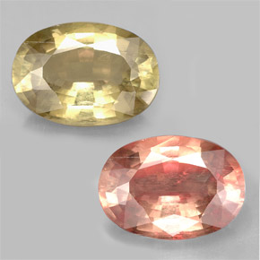 Diasporo de mudança de cor  natural 6,44ct, corte oval, SI