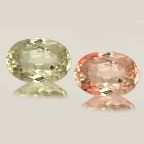Diasporo de mudança de cor  natural 0,82ct, corte oval, VVS-VS