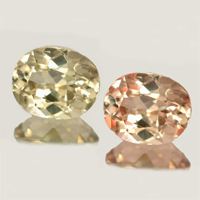 Diasporo de mudança de cor  natural 0,83ct, corte oval, VVS-VS