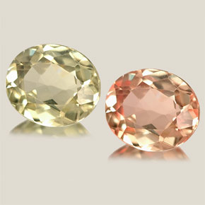 Diásporo com mudança de cor Verde/Rosa Natural 0.85ct, Corte Oval, VVS
