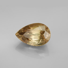 Diasporo de mudança de cor  natural 3,78ct, formato de pêra, SI