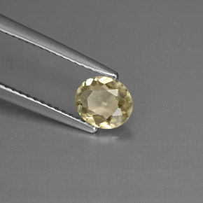 Diasporo de mudança de cor  natural 0,71ct, corte oval, VVS-VS