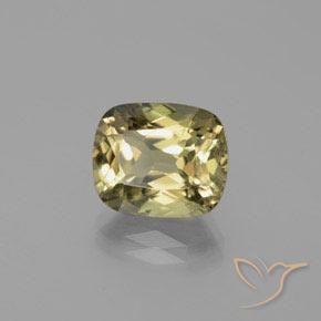 Diásporo com mudança de cor Amarelo acastanhado Natural 6.65ct, Almofada, VS-SI