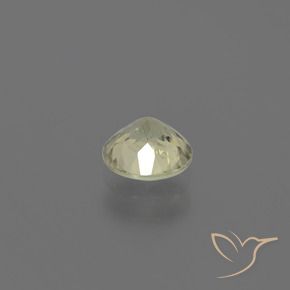 Diasporo de mudança de cor amarelo natural 0,73ct, corte redondo, VS