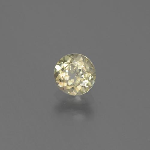 Diásporo com mudança de cor Amarelo muito claro Natural 0.63ct, Corte Redondo, VS-SI