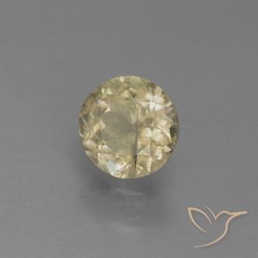 Diásporo com mudança de cor amarelo quente Natural 0.63ct, Redondo, VS-SI