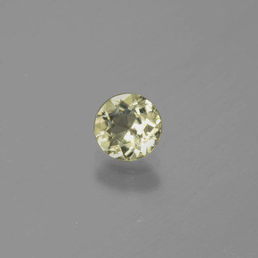 Diásporo com mudança de cor Amarelo claro Natural 0.65ct, Corte Redondo, VS