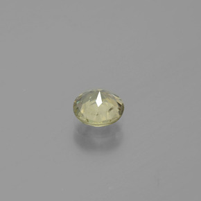 Diásporo com mudança de cor Amarelo claro Natural 0.65ct, Corte Redondo, VS