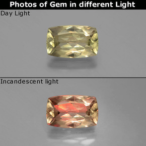 Diásporo com mudança de cor Verde/Rosa Natural 2.15ct, Almofada cortada, VS