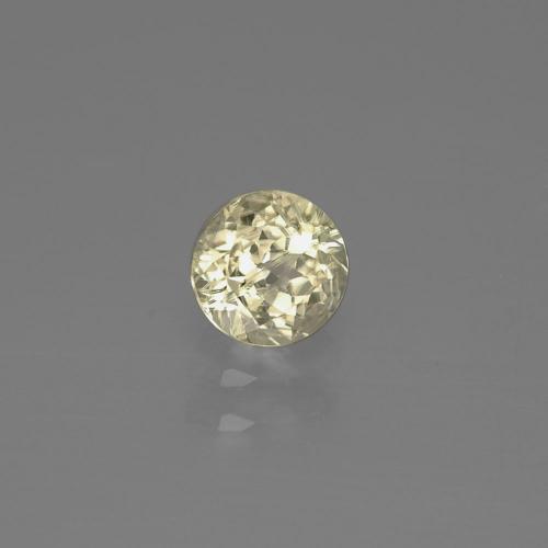 Diasporo de mudança de cor amarelo natural 0,58ct, corte redondo, VS-SI