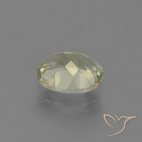 Diásporo com mudança de cor amarelo bege Natural 0.85ct, oval, VS