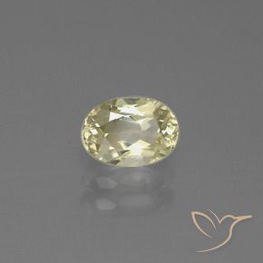 Diásporo com mudança de cor Amarelo claro Natural 0.79ct, oval, VS