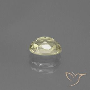 Diásporo com mudança de cor Amarelo claro Natural 0.79ct, oval, VS