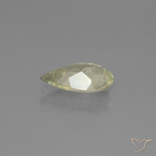 Diásporo com mudança de cor Amarelo muito claro Natural 1.23ct, Formato de pêra, SI