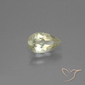 Diásporo com mudança de cor Luz amarela Natural 1.27ct, Formato de pêra, VS-SI