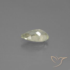 Diásporo com mudança de cor Luz amarela Natural 1.27ct, Formato de pêra, VS-SI