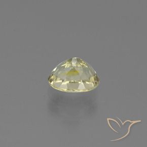 Diásporo com mudança de cor Amarelo claro Natural 1.07ct, oval, VS-SI