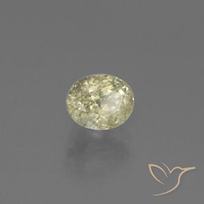 Diásporo com mudança de cor Amarelo verde Natural 1.20ct, oval, SI