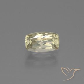 Diásporo com mudança de cor Amarelo Muito Pálido Natural 1.28ct, Almofada, VS-SI