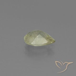 Diásporo com mudança de cor Luz amarela Natural 1.25ct, Formato de pêra, SI