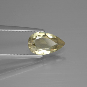 Diasporo de mudança de cor  natural 1,32ct, formato de pêra, VS