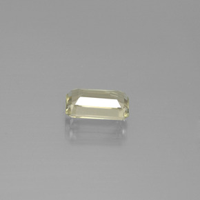 Diasporo de mudança de cor amarelo natural 1,15ct, corte esmeralda, VVS-VS
