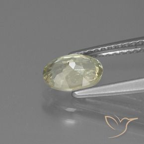 Diásporo com mudança de cor Luz amarela Natural 0.98ct, oval, VS-SI