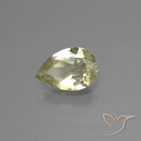 Diásporo com mudança de cor Luz amarela Natural 0.92ct, Formato de pêra, VS