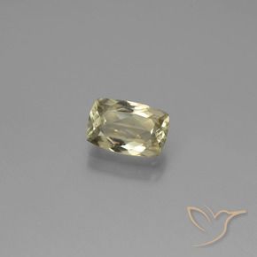Diásporo com mudança de cor Amarelo Claro Verde Natural 0.91ct, Almofada, VS