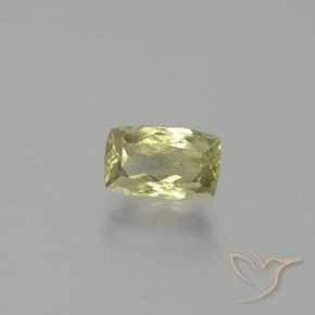 Diásporo com mudança de cor amarelo bege Natural 1.15ct, Almofada cortada, SI