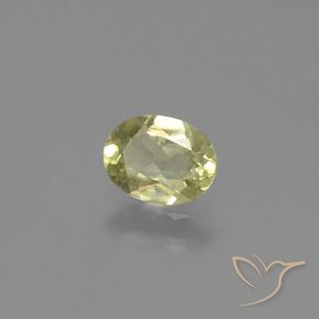 Diásporo com mudança de cor Luz amarela Natural 0.66ct, oval, VS
