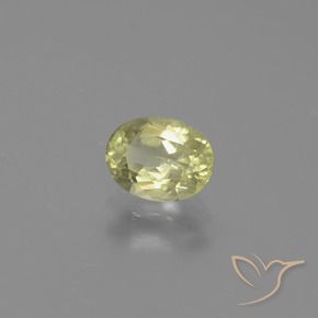 Diásporo com mudança de cor Luz amarela Natural 0.75ct, oval, SI