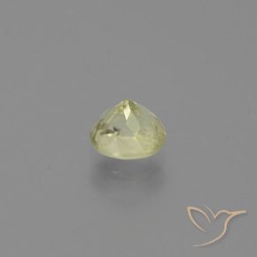 Diasporo de mudança de cor amarelo natural 0,83ct, corte oval, VS-SI