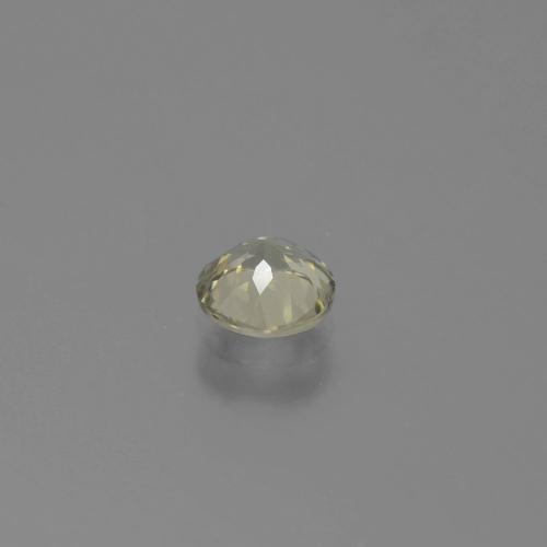 Diasporo de mudança de cor amarelo natural 0,70ct, corte redondo, VS-SI