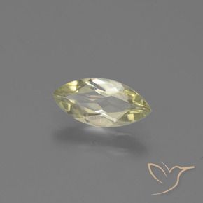 Diásporo com mudança de cor Amarelo Muito Pálido Natural 0.66ct, Marquesa, VS-SI