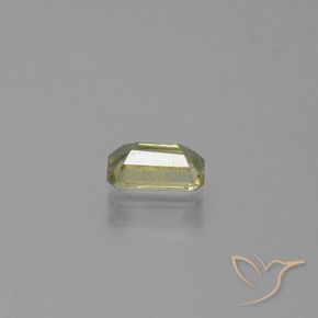 Diásporo com mudança de cor Amarelo muito claro Natural 0.76ct, Corte Octógono / Esmeralda, VS-SI