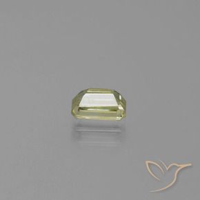 Diásporo com mudança de cor Luz amarela Natural 0.74ct, Corte Octógono / Esmeralda, VVS-VS