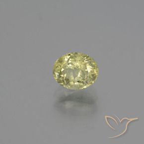 Diásporo com mudança de cor Luz amarela Natural 1.26ct, oval, SI