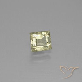 Diásporo com mudança de cor Amarelo acastanhado Natural 1.06ct, Quadrado, VS-SI