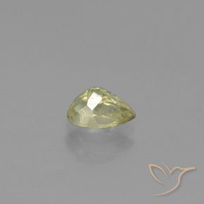 Diásporo com mudança de cor amarelo médio Natural 0.96ct, Formato de pêra, SI
